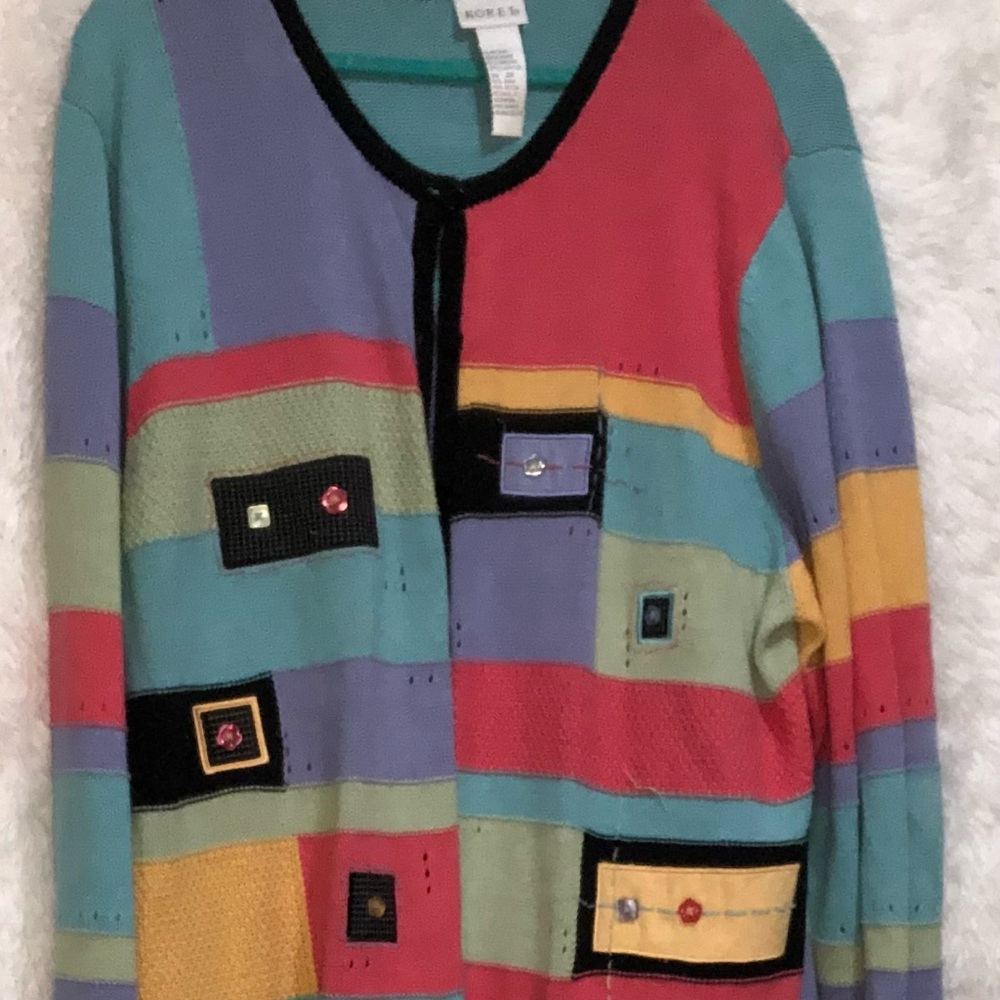 Color Block Cardigan - Picture 5 of 5